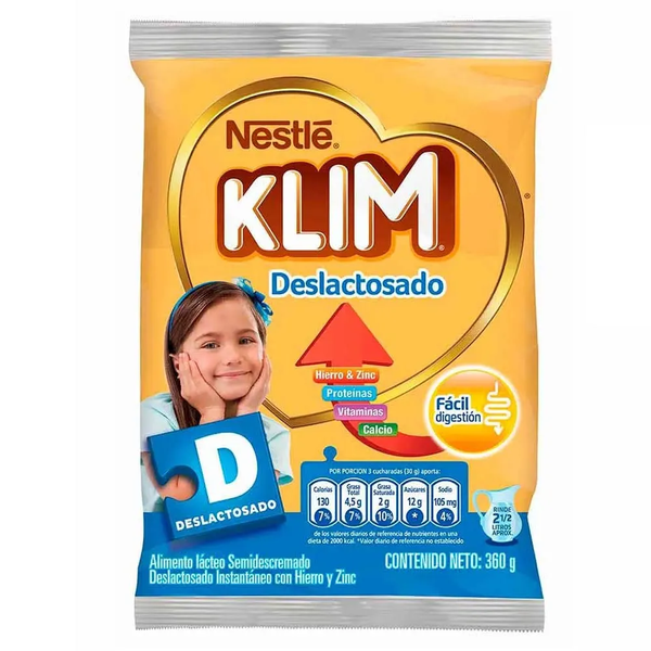 Leche Klim Deslactosada X360Gr Nestle (11658196810)