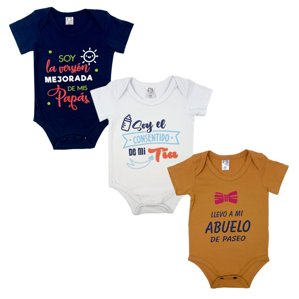 Mameluco Bebe X3 870 For Baby