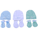 GORRO X3 Y MITONES 1042 CRECIENDO BABY