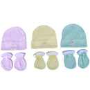 GORRO X3 Y MITONES 1042 CRECIENDO BABY