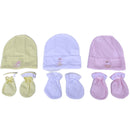 GORRO X3 Y MITONES 1042 CRECIENDO BABY