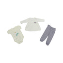 CONJUNTO 3PZAS NIÑA 10095 FOR BABY