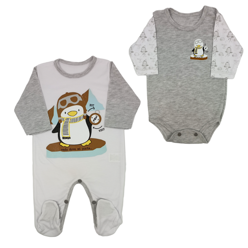 Pijama pinguino bebe deals
