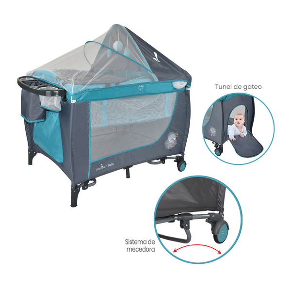 Corral Napoles Premium Baby Turquesa