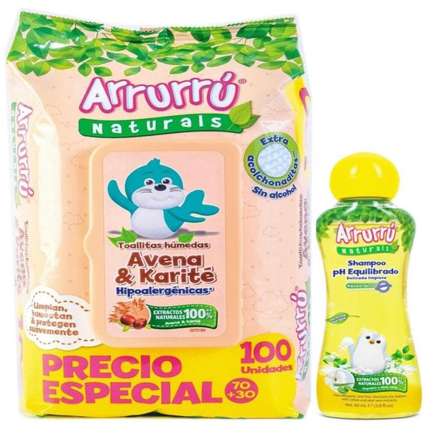 Toallas Hum Avena X100+Shamp Ph X60 Arru