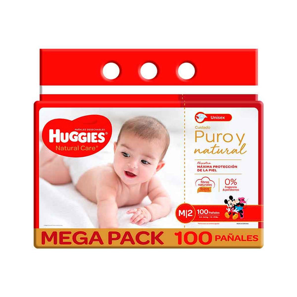 Huggies natural care recién nacido talla p 3.5 a 6kg x 50 unidades — Amarket
