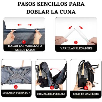 PAÑALERA MORRAL CON CAMBIADOR SLF-3008 MUNBE