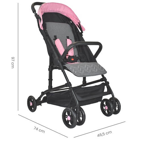 Coche Praga Premium Baby Rosado