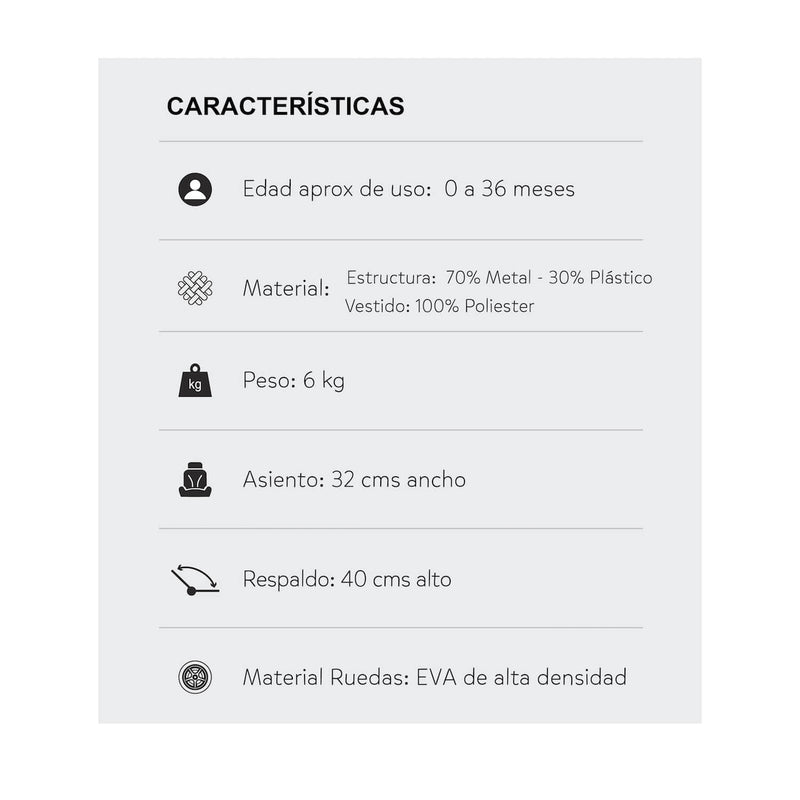 Coche Praga Premium Baby Rosado