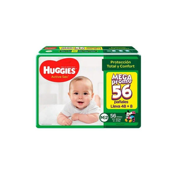 Pañal Active Sec Et2 X56 Huggies