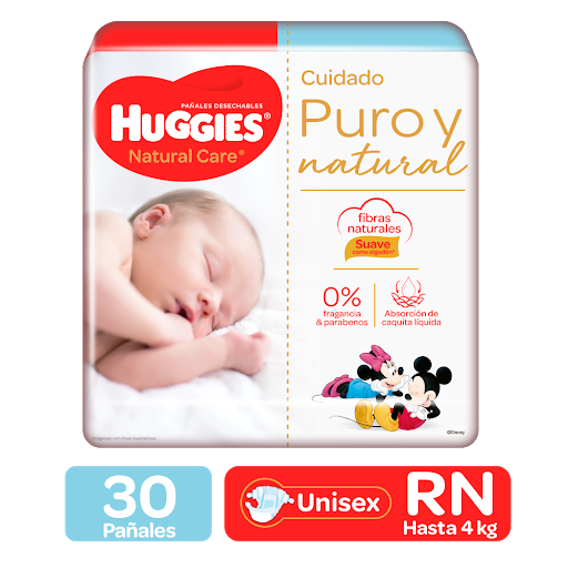 Pañal Natural Care Et0 X30 Huggies