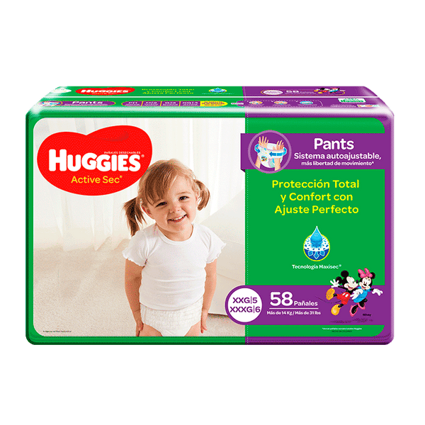 Pañal Pants Ajustable Et5 X58 Huggies