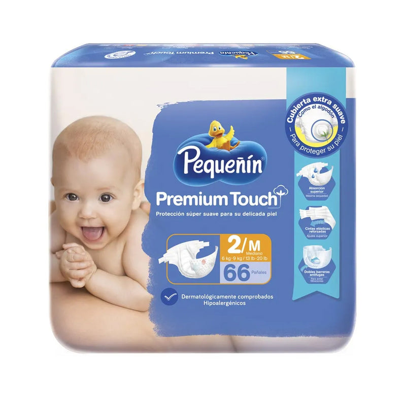 Pañal Premium Touch Et2 X66 Pequeñin (4666187415638)