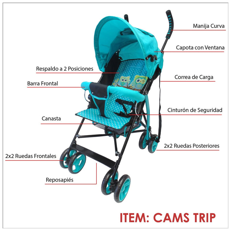 Paseador Trip Cams 98106 Happy Baby (4642252390486)