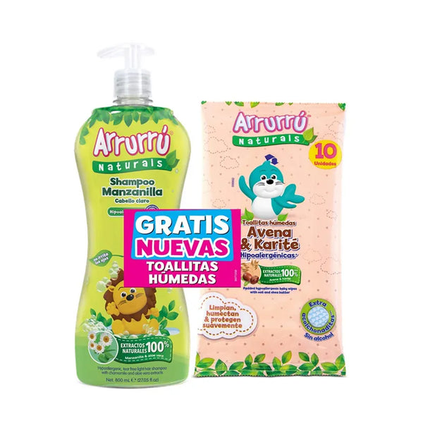 SHAMPOO ARRURRU MANZANILLA X800ML+TOA (4625976066134)