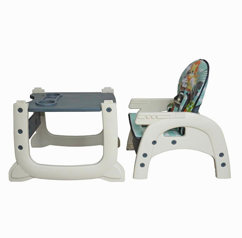 SILLA COMEDOR 3 EN 1NHC BEBESITOS GRIS