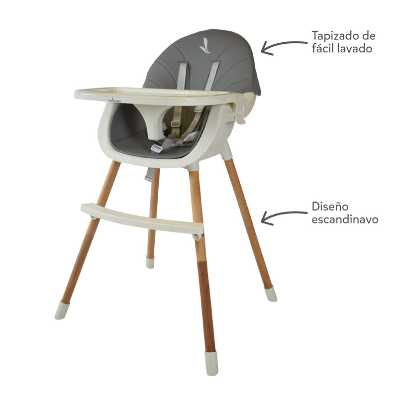 SILLA COMEDOR ALABAMA PREMIUM BABY GRIS
