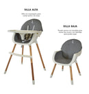 SILLA COMEDOR ALABAMA PREMIUM BABY GRIS