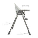 SILLA COMEDOR NEPAL HAPPY BABY GRIS