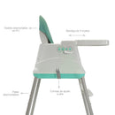 SILLA COMEDOR ZOE HAPPY BABY VERDE