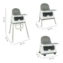 SILLA COMEDOR ZOE HAPPY BABY GRIS