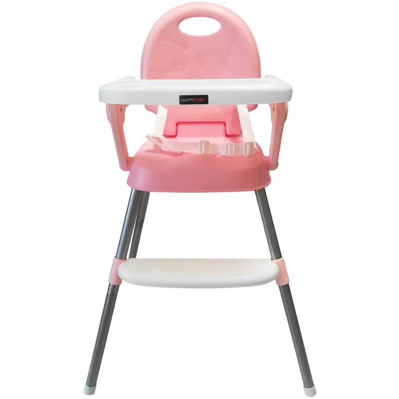 Silla Comedor CP7000 Happy Baby Rosado