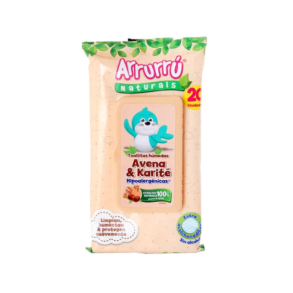 Toallas Humedas Avena&Karite X20 Arrurru (4625975181398)