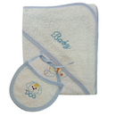 TOALLA+BABERO 10223 FOR BABY