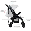 COCHE VERSO HAPPY BABY GRIS