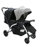 COCHE GEMELAR KIPTO DUAL EB1230 EBABY GRIS