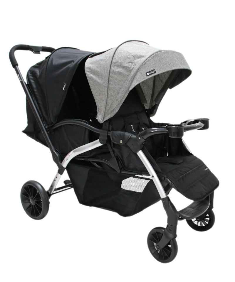 COCHE GEMELAR KIPTO DUAL EB1230 EBABY GRIS
