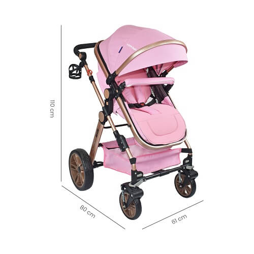 Coche Alizze Cs Happy Baby Rosado