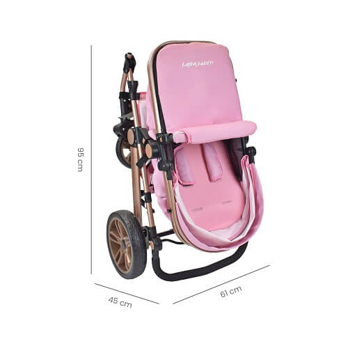 Coche Alizze Cs Happy Baby Rosado