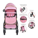 Coche Alizze Cs Happy Baby Rosado
