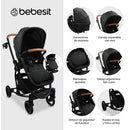 Coche Prima Sl452 Bebesit Negro-