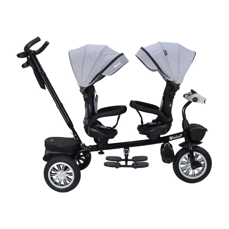 Triciclo Gemelar Lazzo Duo Eb302G Ebaby Negro