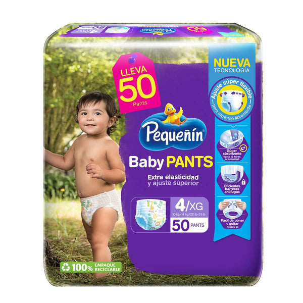 PAÑAL BABY PANTS ET4 X50 PEQUEÑIN