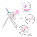 SILLA COMEDOR MONACO PREMIUM BABY ROSADO