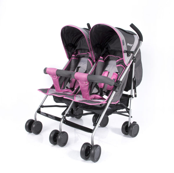 Coche Gemelar Dantero Eb1264 Ebaby Rosado