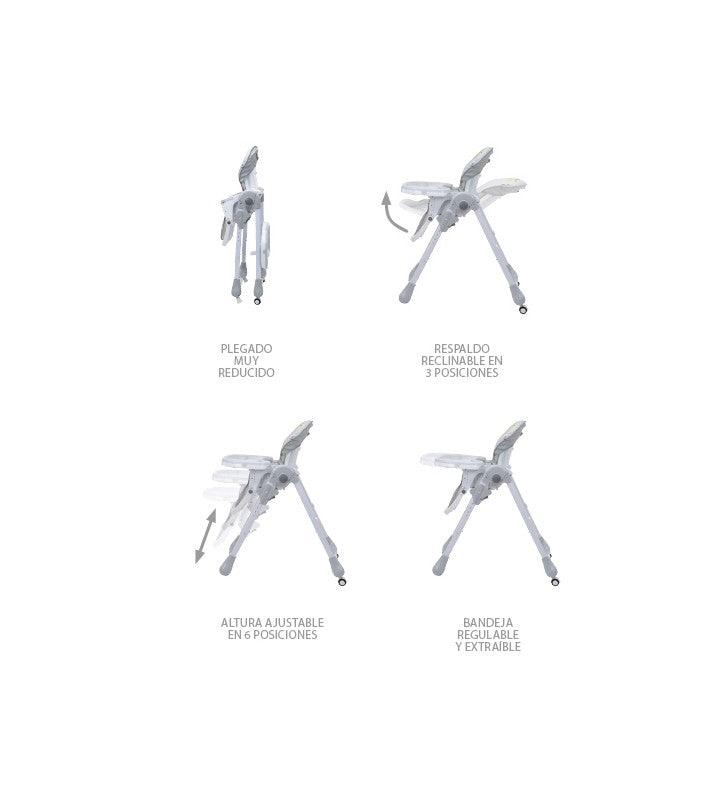 SILLA COMEDOR TRONA CHEF BABY 15846 ASALVO